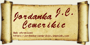 Jordanka Čemerikić vizit kartica